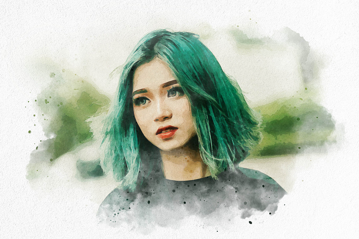 Realistic Watercolor Effect, an Action Add-On by liptouse (Photo 9 of 9)