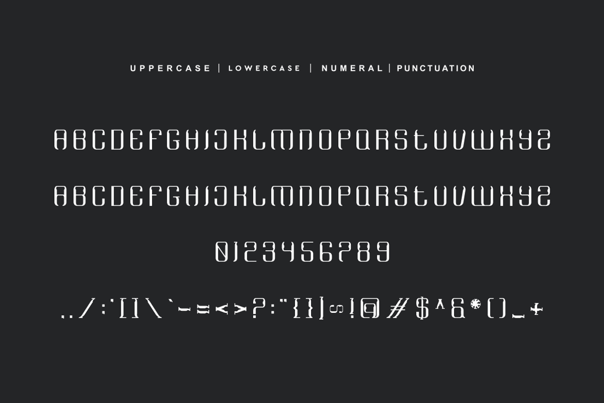 Sandez - Techno Font, a Sans Serif Font by QR Design Studio (Photo 5 of 6)