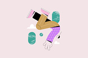 Playful Pastel Vector Characters, a Person Illustration by Léo Alexandre (Thumbnail 13 of 15)