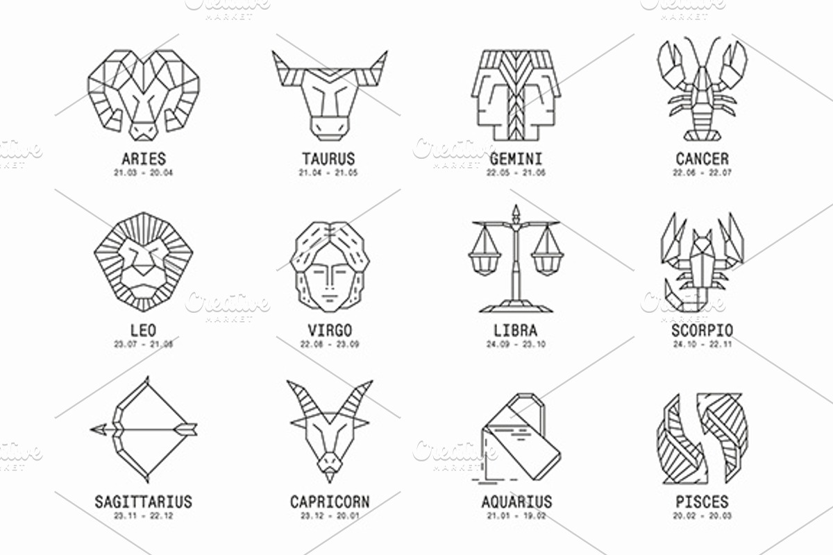 Zodiac signs, a Graphic by Volyk (Photo 2 of 16)