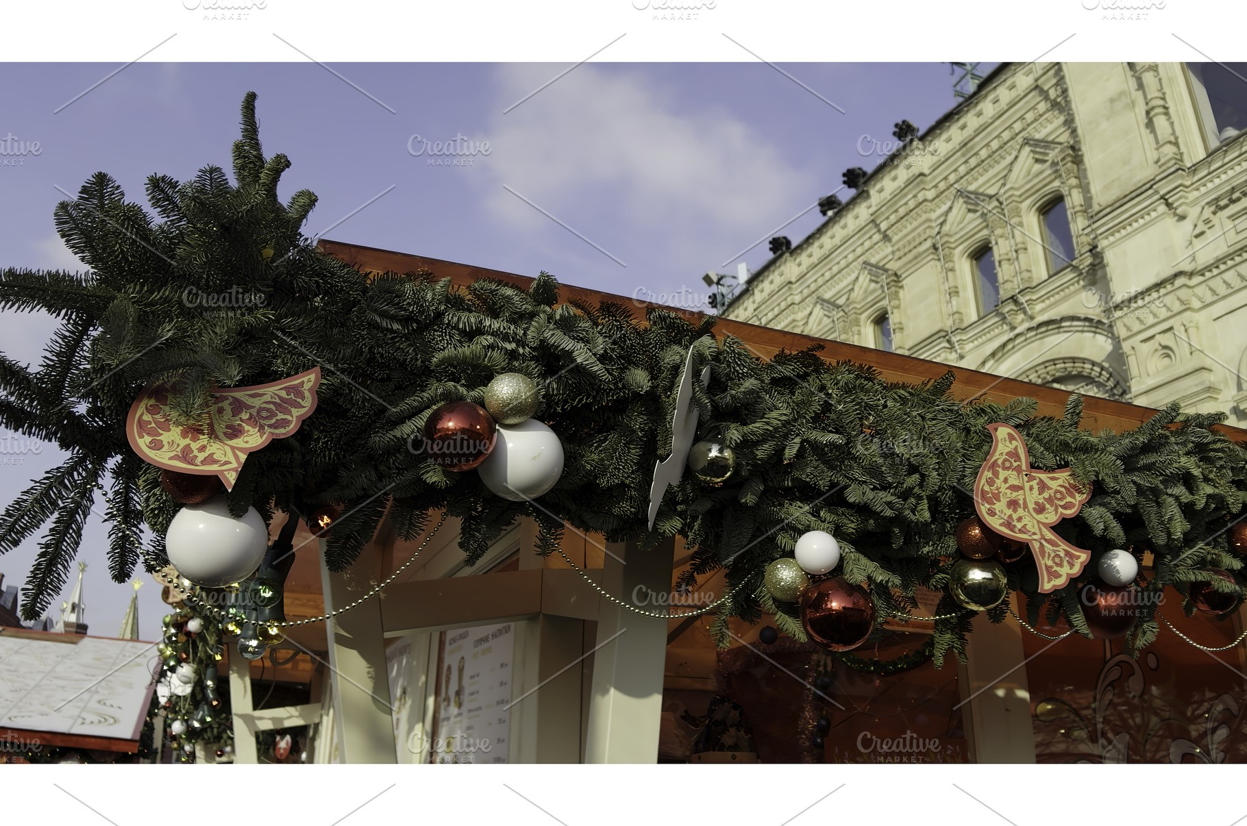Christmas decorations adorning a, a Holiday Photo by Media Whale Stock