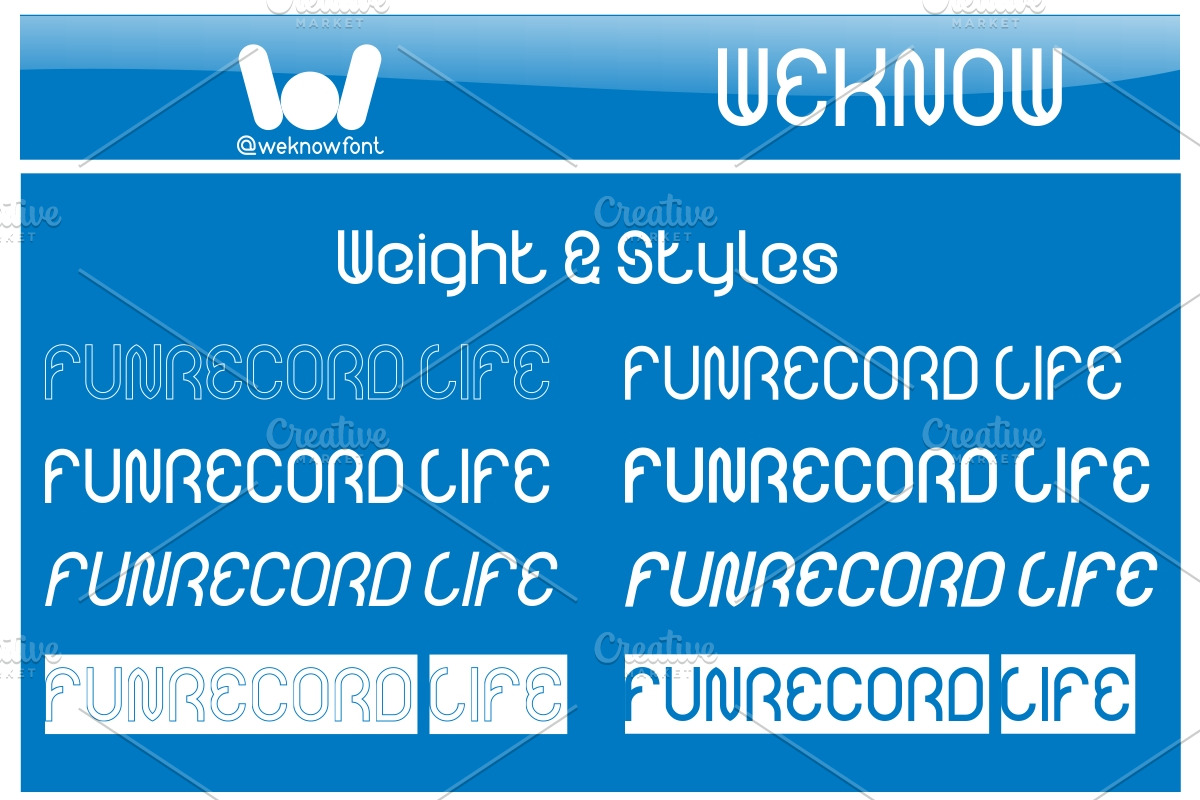 Funrecord Life font, a Font by weknow (Photo 7 of 8)