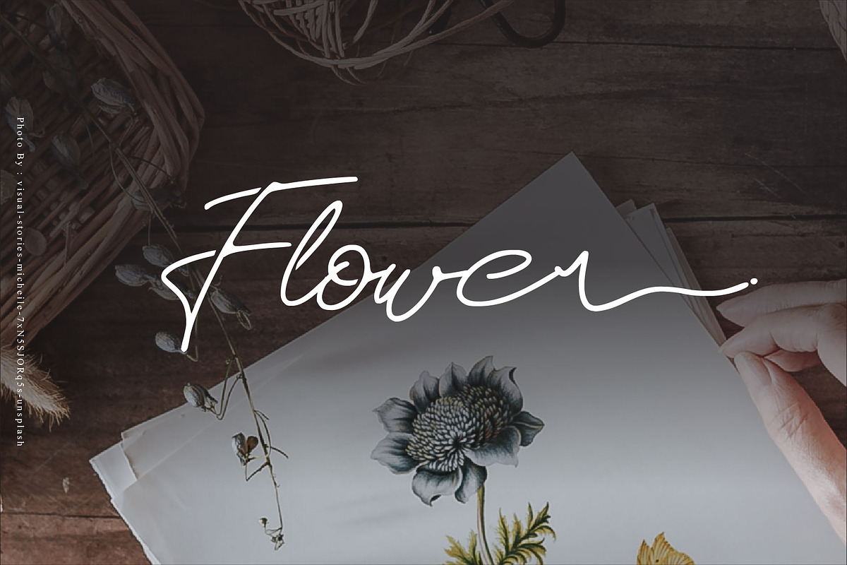 Rosa Signature typeface, a Script Font by WAP (Photo 2 of 6)