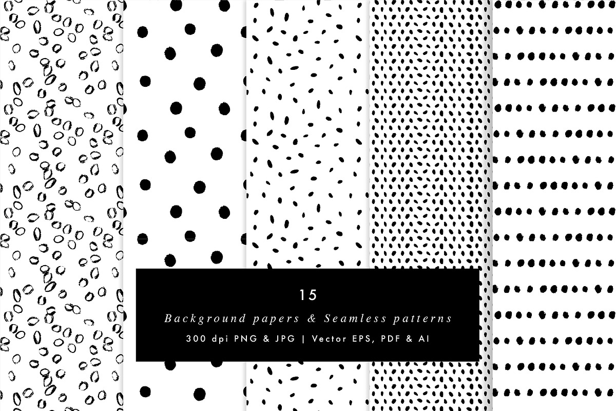 Vector Dot & Spot Patterns & Papers, a Pattern Graphic by Heartmade by ...