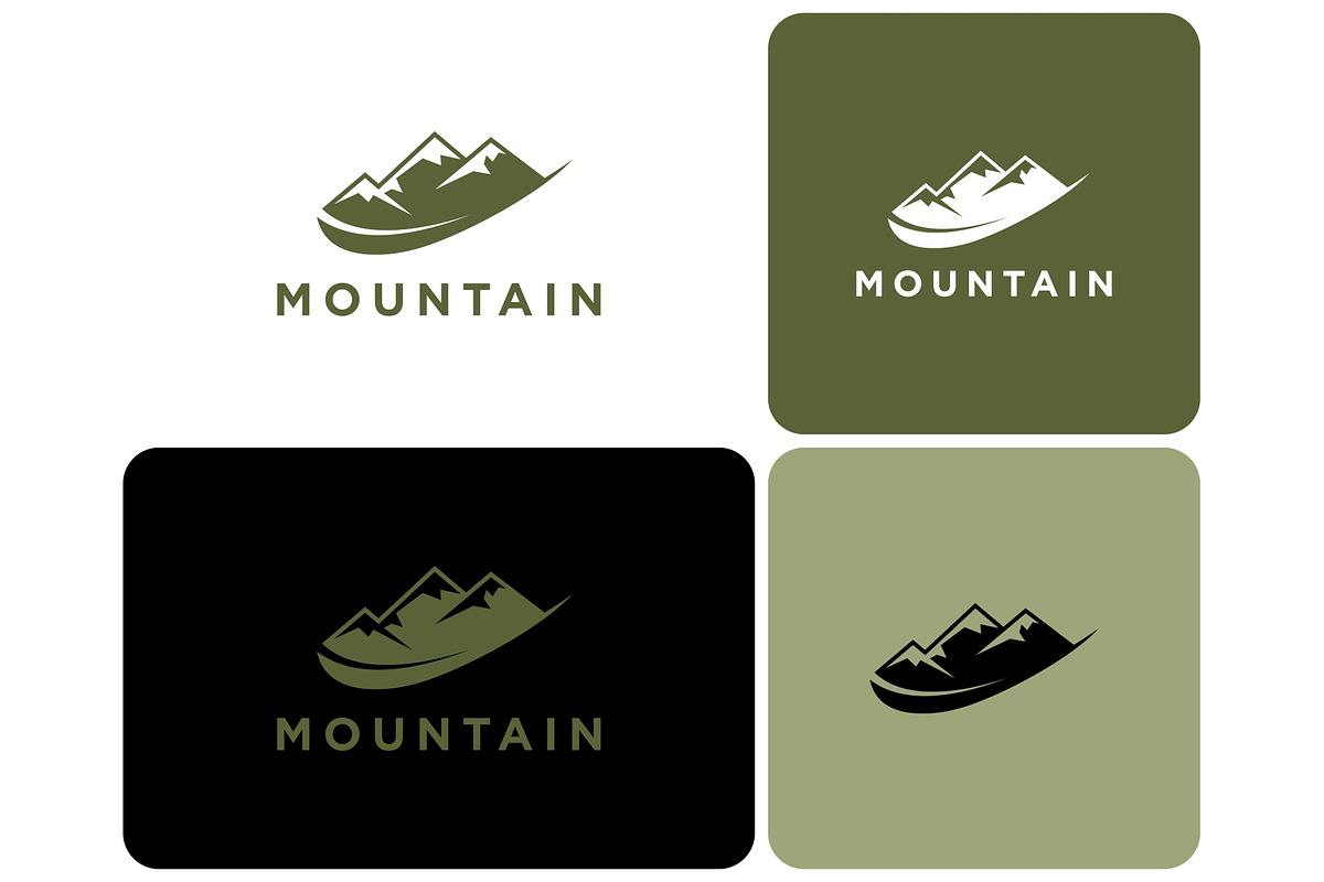 Mountain Range Silhouette Logo, a Branding & Logo Template by ika trisiana (Photo 2 of 2)
