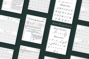 Copperplate Calligraphy Worksheets, a Templates & Theme by An Inkling Of Curry (Thumbnail 3 of 9)