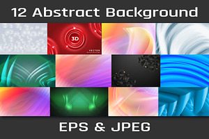 12 abstract background bundle set, a Background Graphic by NJ Himel