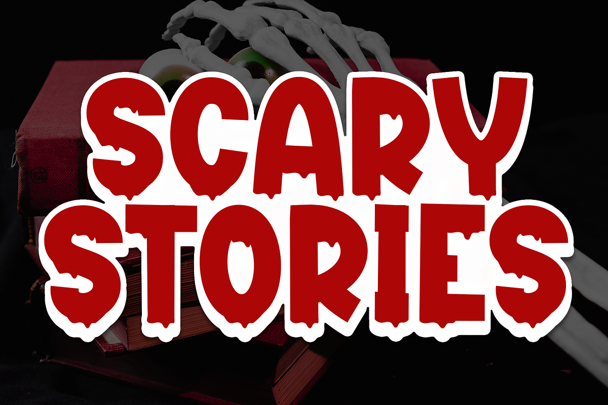 Scary Stories | Script Font, a Script Font by Scratchones (Photo 1 of 8)