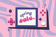 Cherry Blossom Cute Display Font, a Sans Serif Font by Babymimiart (Thumbnail 2 of 6)