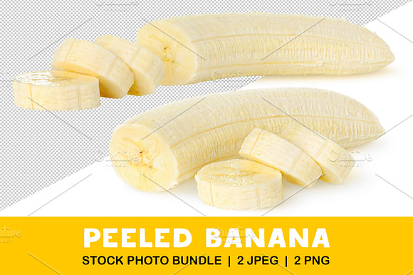Peeled And Cut Banana