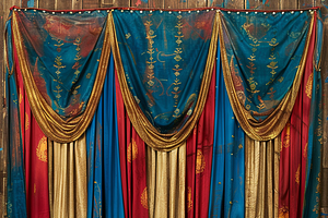 Whimsical Curtain Backdrop