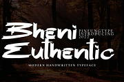 Bheni Euthentic, a Script Font by pineungtype (Thumbnail 1 of 7)