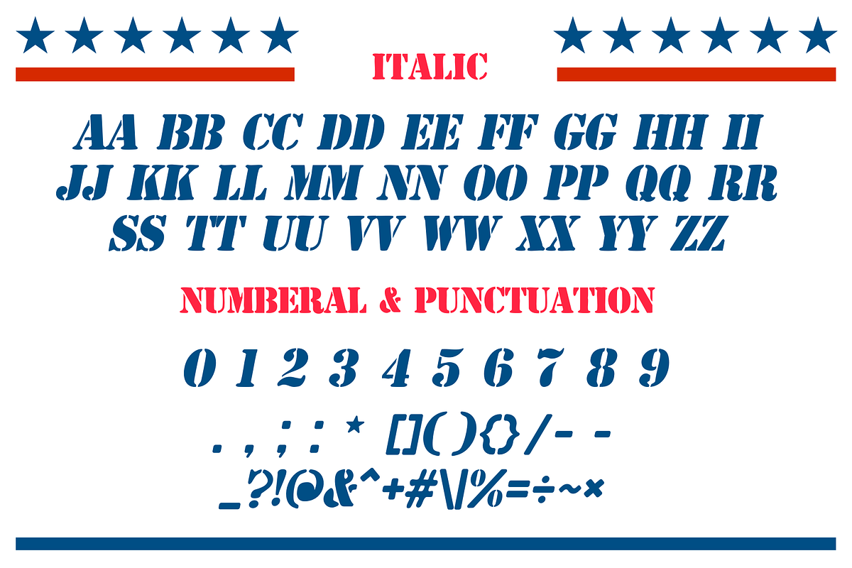 Liberty Stencil is Stencil font, a Serif Font by Brown Cupple (Photo 7 of 8)