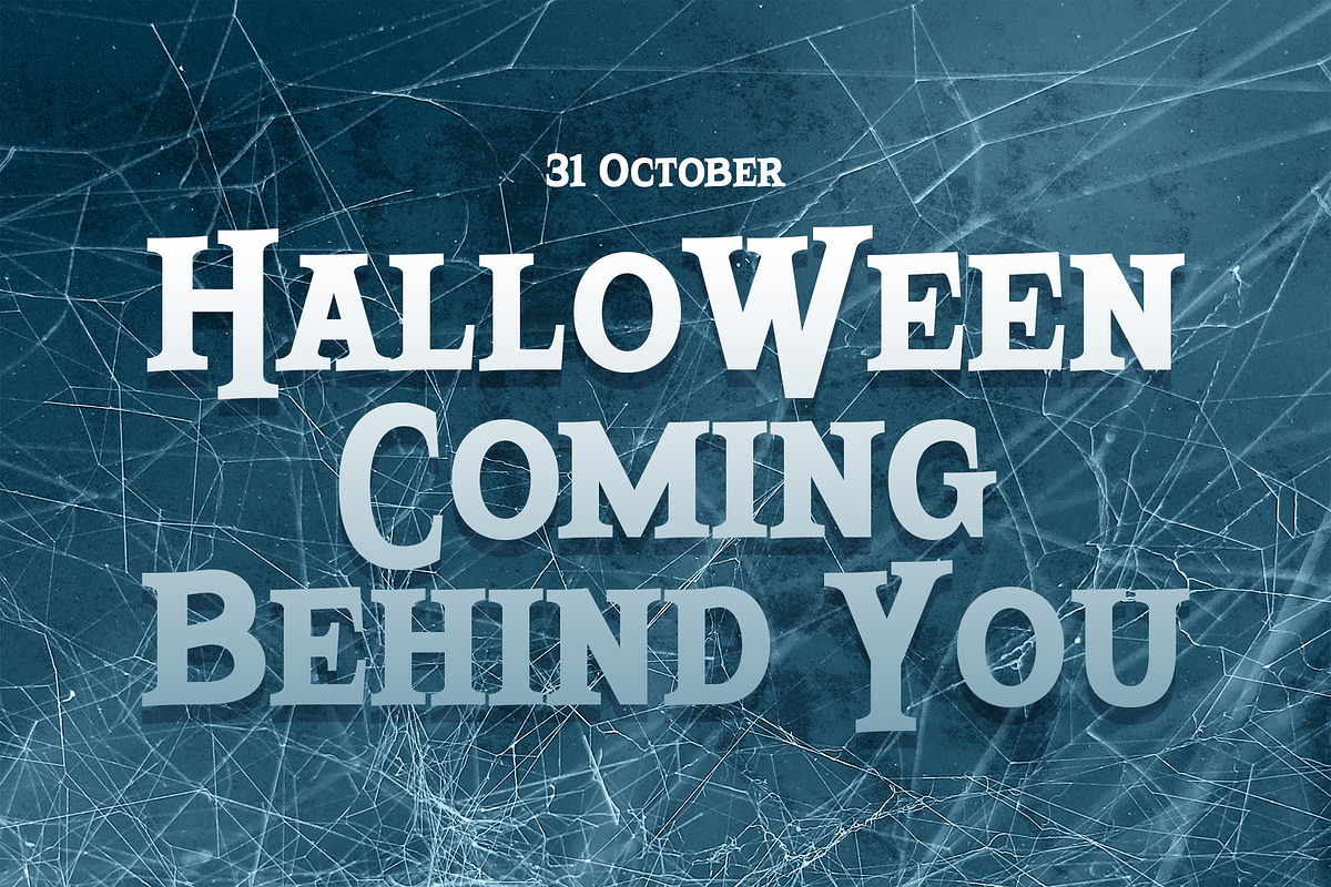 Hitrun – Bouncy Spooky Font, a Serif Font by Drizy (Photo 2 of 10)