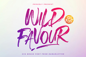Wild Favour SVG font, a Handwritten Font by Damarletter