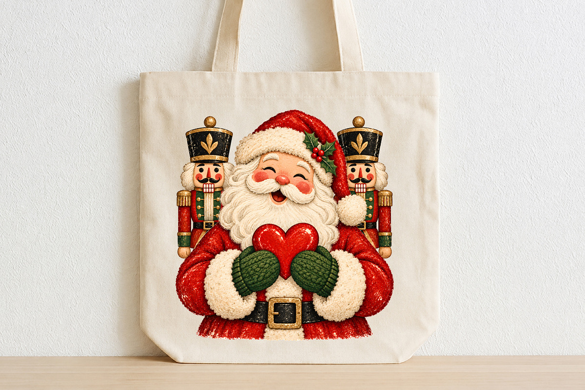 Santa Heart Christmas PNG, a Seasonal Illustration by CraftArtStudio (Photo 2 of 4)