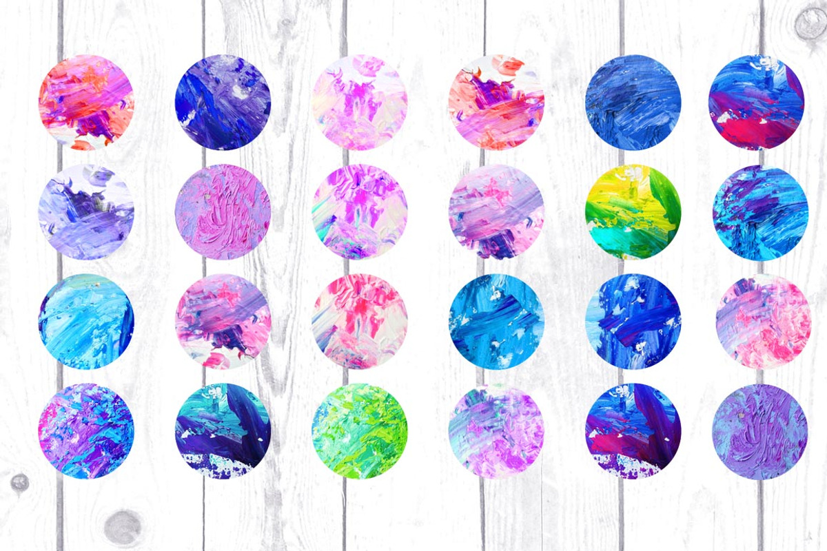 24 OIL Abstract Backgrounds, a Texture Graphic by zaksheuskaya (Photo 5 of 6)