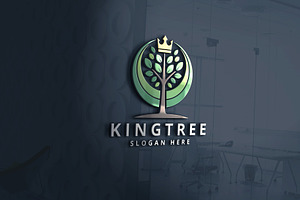 King Tree Logo, a Branding & Logo Template by Design_Planet