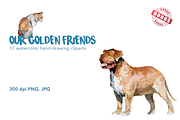 Watercolor dog breeds pack, an Animal Illustration by dm_art (Thumbnail 2 of 6)