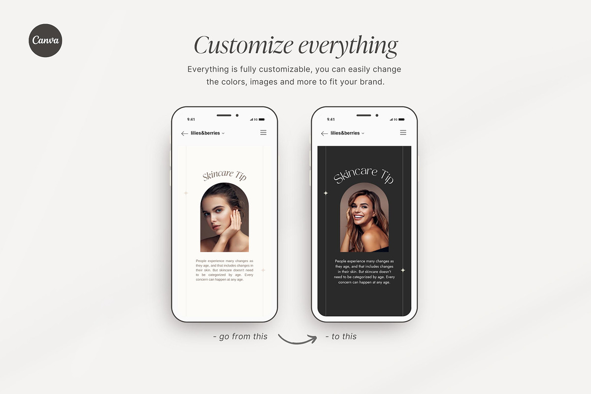 Esthetician Instagram templates, a Social Media Template by LiliesandBerries (Photo 16 of 23)