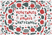 Vegetables & Fruits Patterns, a Pattern Graphic by 2DFUNS (Thumbnail 1 of 15)