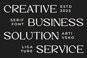 Vaggoe Elegant Serif Font, a Serif Font by Artiveko (Thumbnail 3 of 10)