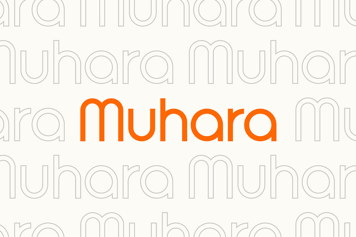 Muhara | Modern Sans Serif Font, a Sans Serif Font by Kahade Studio (Photo 1 of 9)
