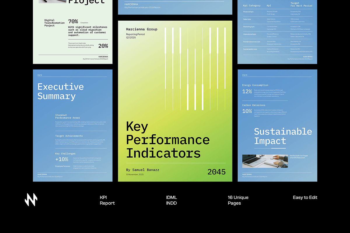 Elegant KPI Report