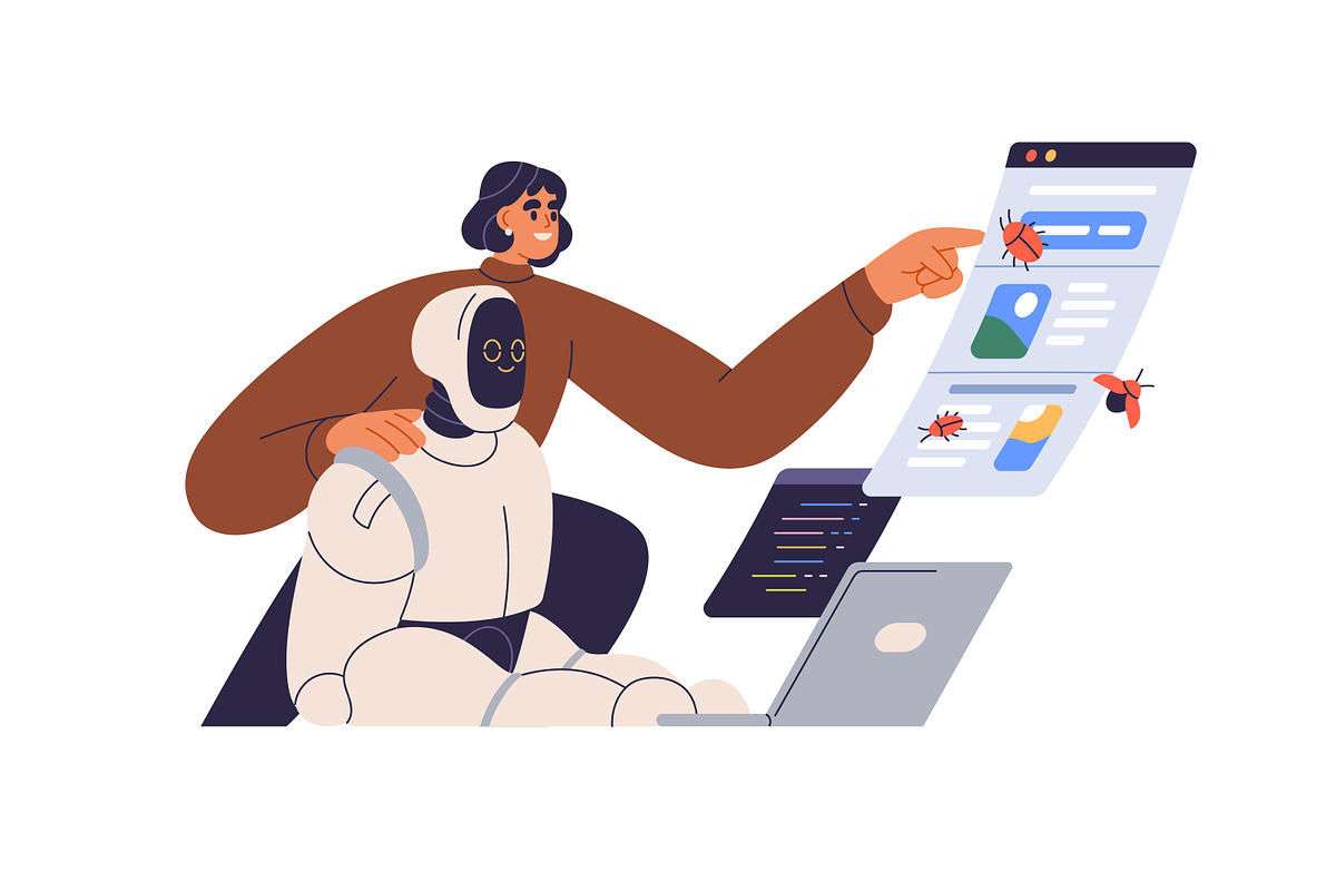 People testing software concept set, a Person Illustration by Good Studio (Photo 5 of 5)