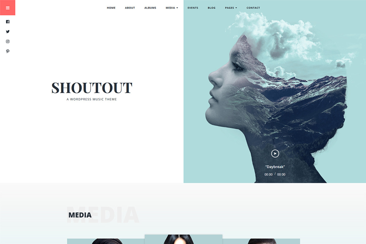 Shoutout - A WordPress Music Theme, a WordPress Template by GretaThemes (Photo 1 of 6)