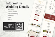 Vintage Burgundy Wedding Website, a Landing Page Template by Everyday Perfection (Thumbnail 3 of 13)