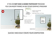 Christmas Frame & Wall Mockup Bundle, a Print Template by Yuri-U (Thumbnail 19 of 22)
