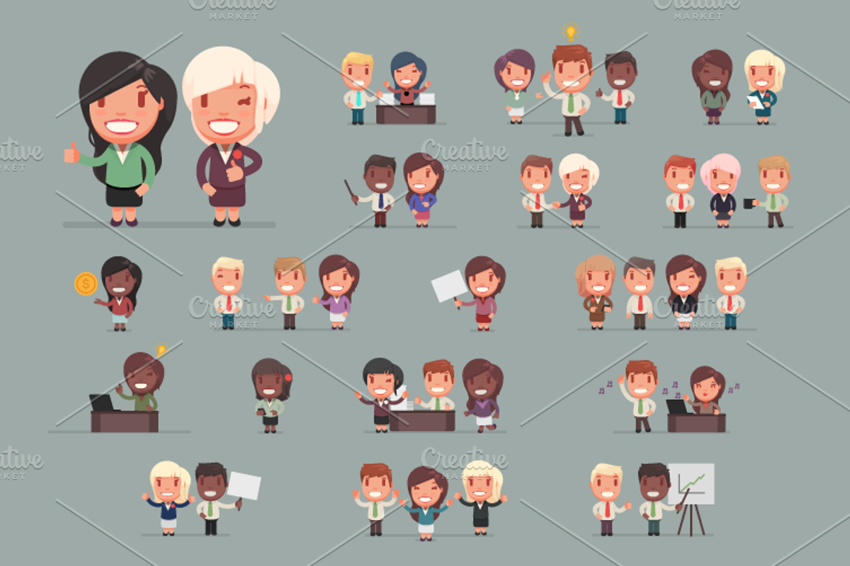 Happy Business people big set, a Person Illustration by Beatriz Gascón (Photo 1 of 4)
