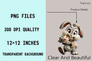 Whimsical Easter Bunny Clipart Bundl, an Illustration by SVGArt (Thumbnail 9 of 9)