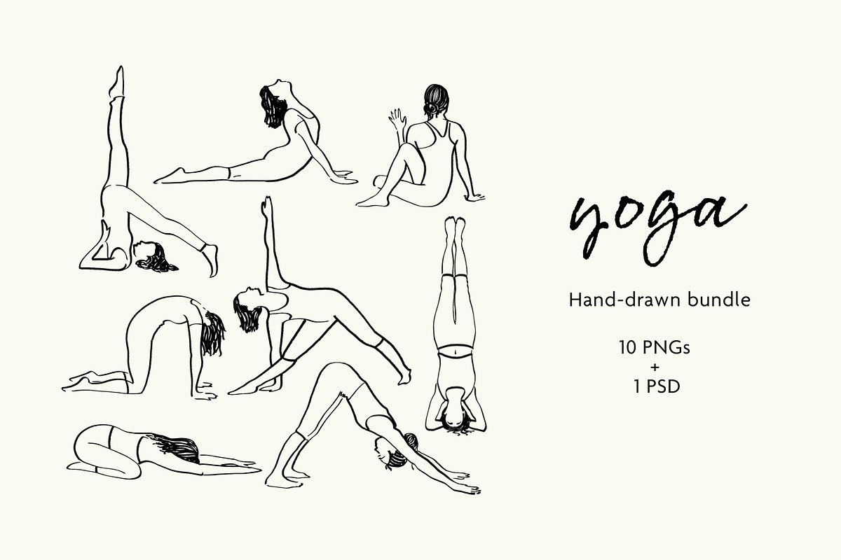 Yoga Illustration Bundle, a Decorative Illustration by Little Gremlin (Photo 1 of 8)
