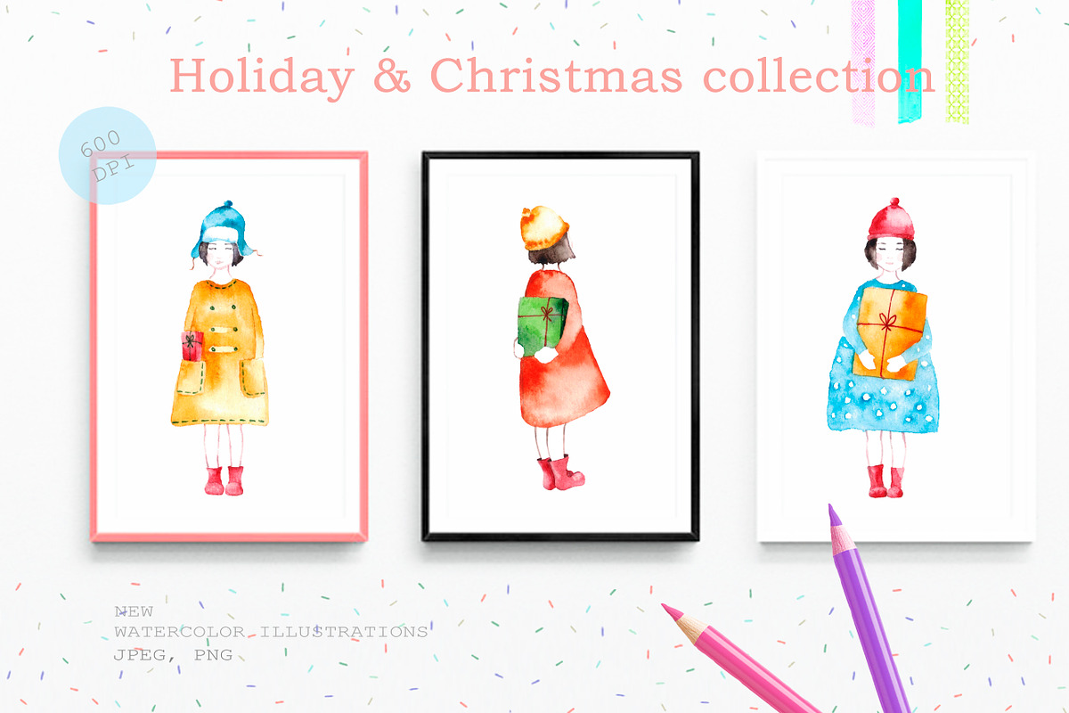 Holiday & Christmas collection, a Decorative Illustration by Knysh Ksenya (Photo 2 of 16)