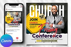 Church Flyer | Canva Flyers, a Social Media Template by Psd Templates