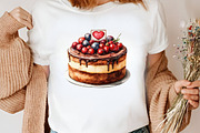 Watercolor Labor Day Cake Clipart, an Illustration by Canvas Craft (Thumbnail 6 of 8)