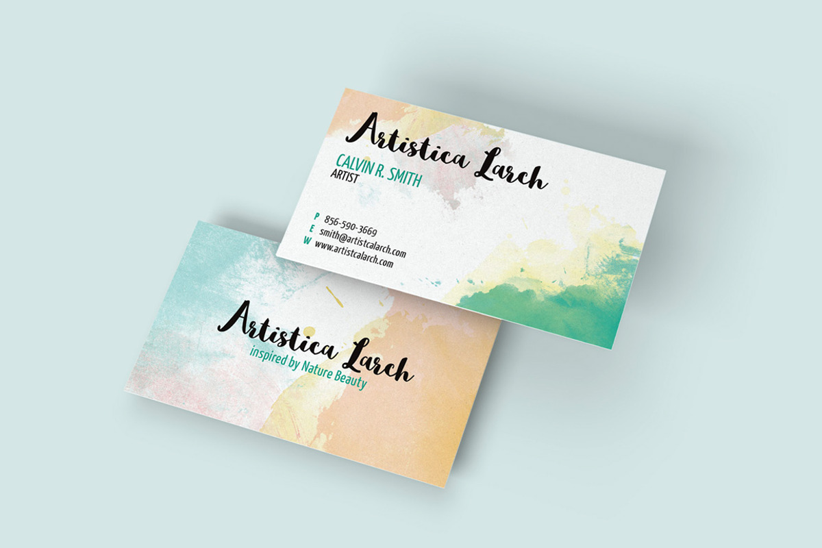 Artistic Business Card, a Branding & Logo Template by Arslan (Photo 2 of 2)