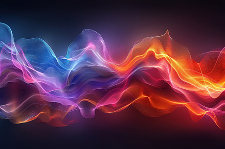 Abstract image of colorful neon ligh, a Photo by LOGOCREATIVE