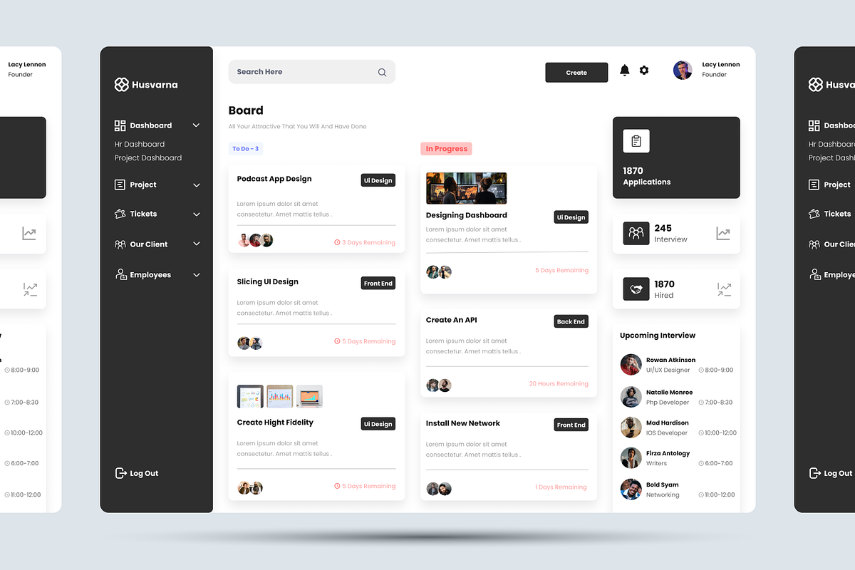 Project Management Admin Dashboard, an UI Kit Template by Annora Studio (Photo 6 of 6)