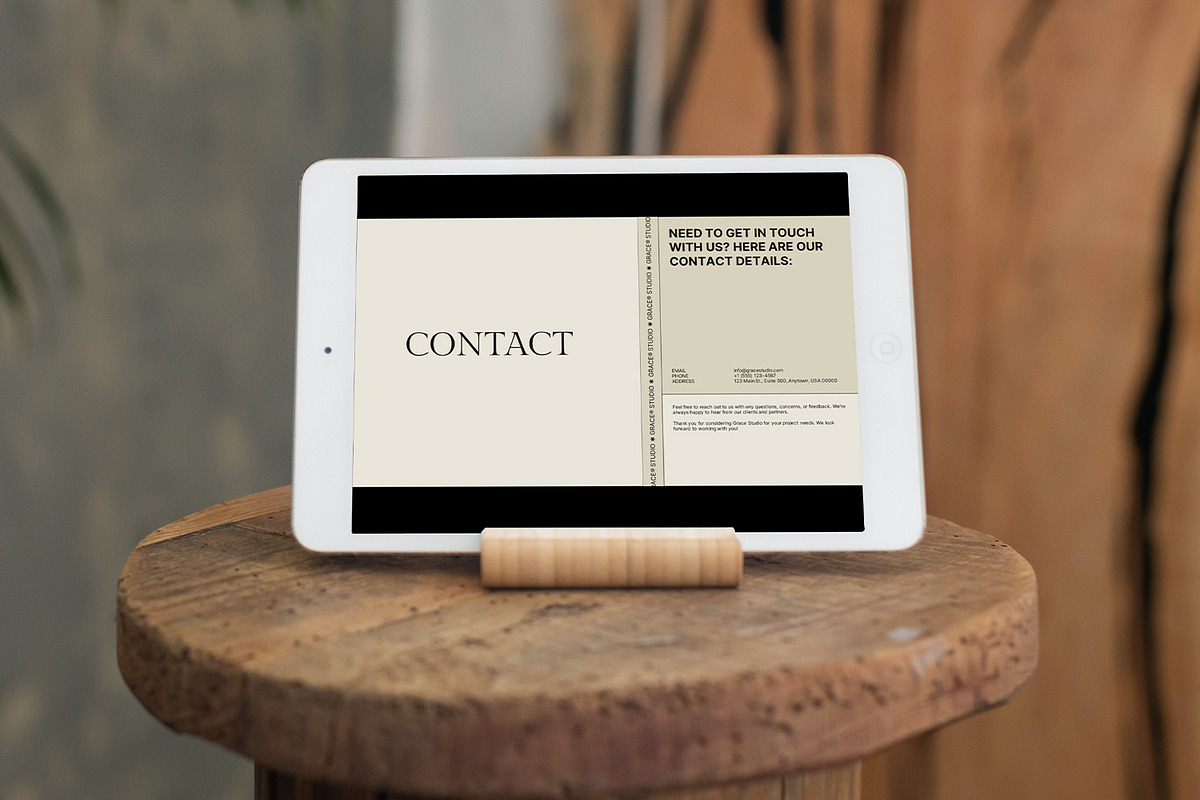 Grace Brand Proposal - Google Slide, a Presentation Template by Sixtemp (Photo 7 of 7)