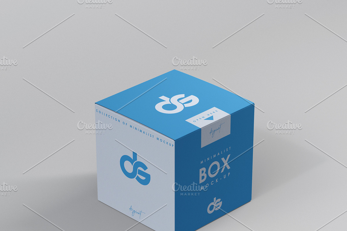 Square Box Mockup, a Cups & Container Mockup by desgiant (Photo 10 of 11)