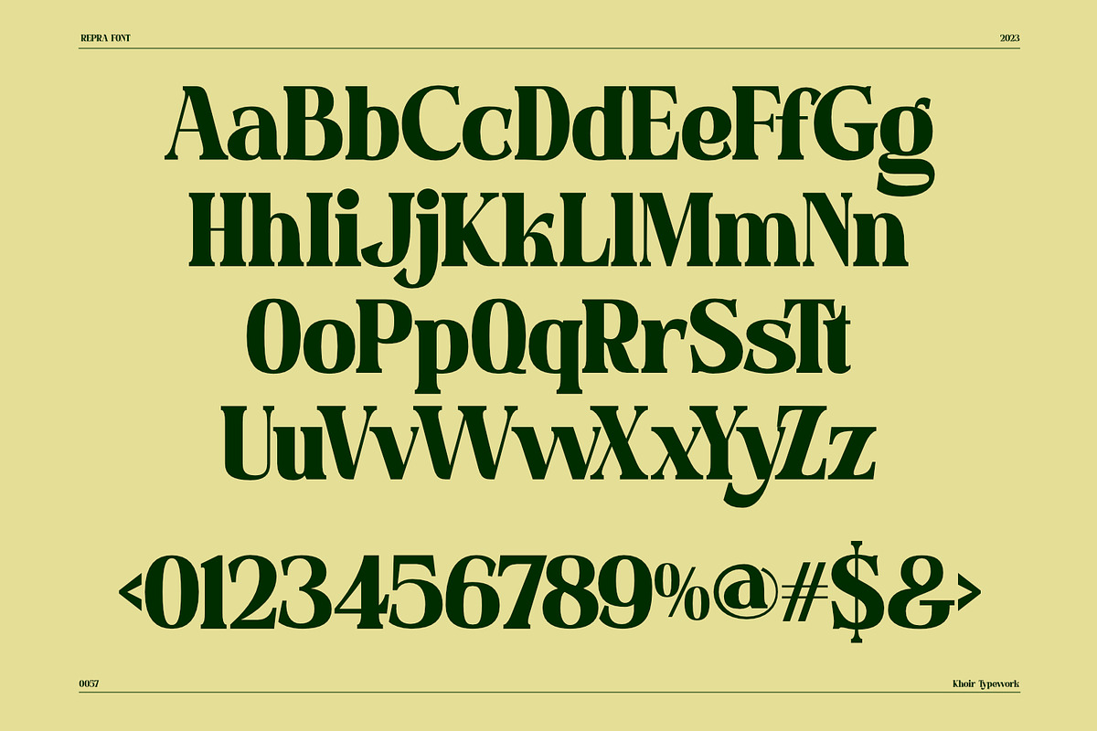 Repra - Retro Serif, a Serif Font by Khoir (Photo 8 of 10)