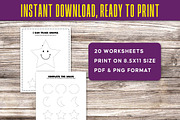 20 Shapes Tracing Worksheets, a Print Template by Graphicsnext (Thumbnail 4 of 4)