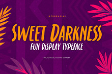 Sweet Darkness - Fun Display Typefac