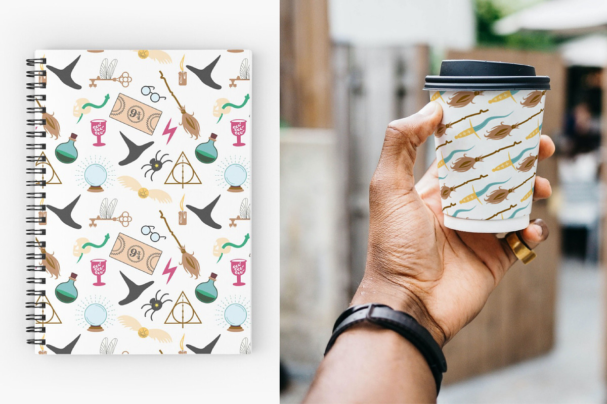 School of Witches and Magic Patterns, a Pattern Graphic by Michiru13 (Photo 24 of 30)