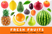 17 fresh fruits, an Object Graphic by Fruits+Veggies (Thumbnail 1 of 3)