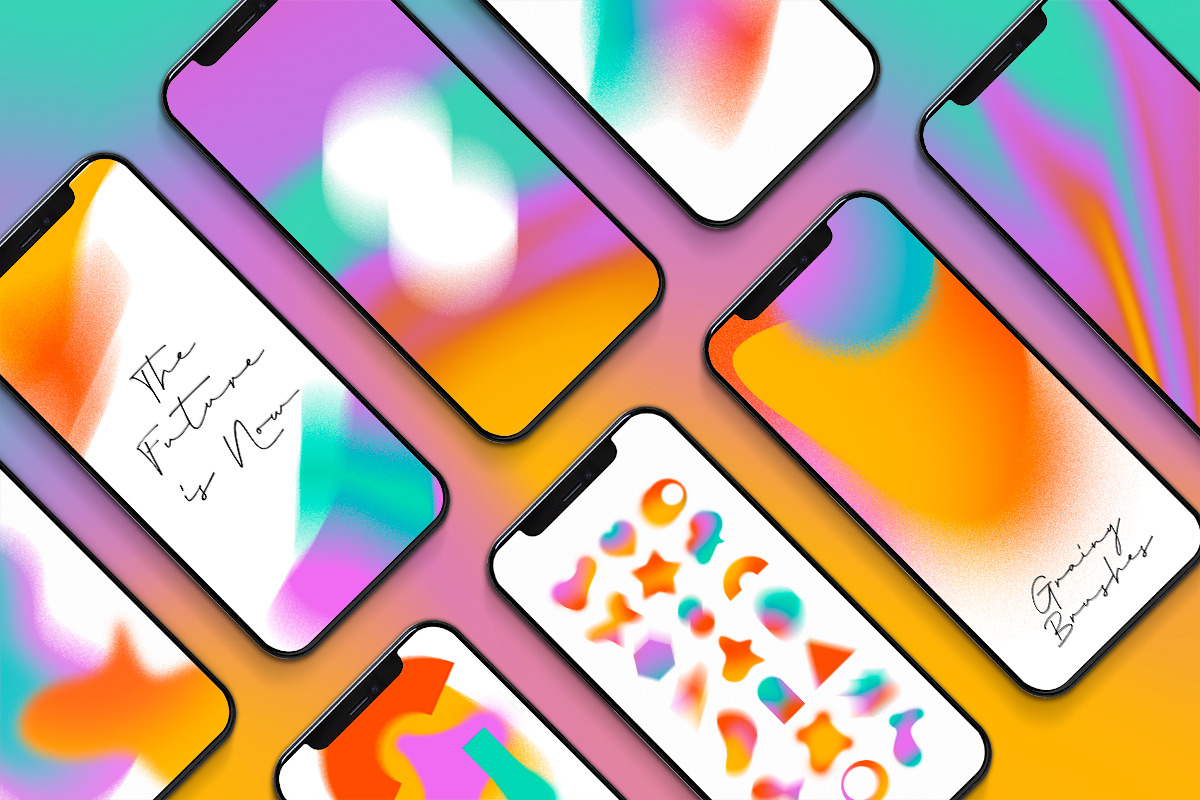 Vibrant gradient. Grainy stamps, an Object Graphic by Julie&Taily (Photo 12 of 14)