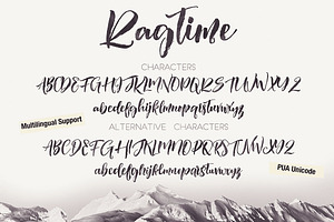 Ragtime - Brush Font Duo